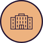 Icon of a hospital building